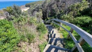 staircase to Twin Reefs beach