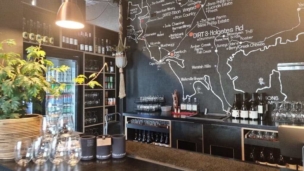 dirty three wines cellar door -  South Gippsland wineries