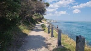 walking track along the shoreshore Inverloch