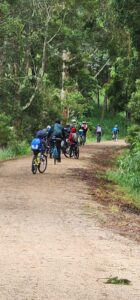 bide riders on the Korumburra rail trail