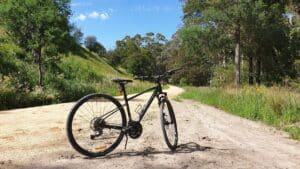 bike on rail trail loch