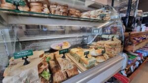 food on display in fridge at Kilcunda General store