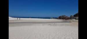 the white sands of Squeaky beach