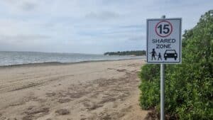 shallow inlet signage