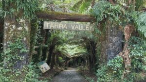 entrance sign at Tara Valley