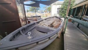 a boat at POrt Albert Museum