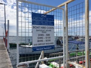 boats at Port Albert show sign of boat hire costs