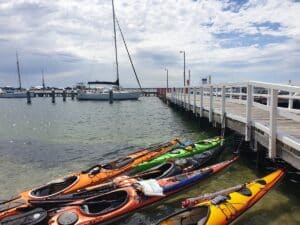 Port Albert foreshore canoes