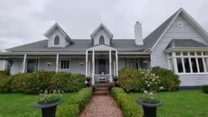 a beautiful victorian style building at Meeniyan . Avonleigh Fine food Dining. 