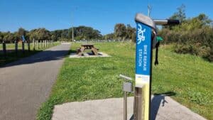 bike stand along Bass Coast Rail Trail