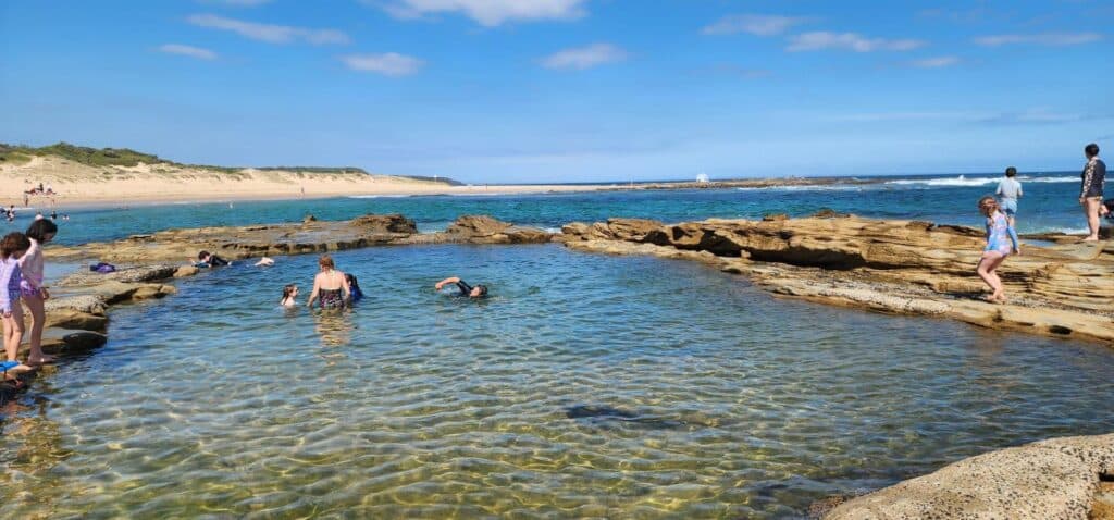 man made rock pool at Cape Paterson